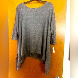 Silver Oversized Hayden Top size M/L